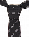 Черный галстук с контрастным принтом Dolce&Gabbana | Фото 3