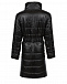 Черное двухсторонее пальто с поясом Emporio Armani | Фото 4