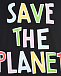 Черная футболка с принтом &quot;Save the Planet &quot;  | Фото 6