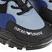 Кожаные кроссовки с синими вставками Emporio Armani | Фото 6