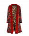 Красное твидовое пальто с берхатной отделкой Dolce&Gabbana | Фото 3