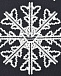 Плед с декором &quot;снежинка&quot;, 66x73 см Emporio Armani | Фото 3