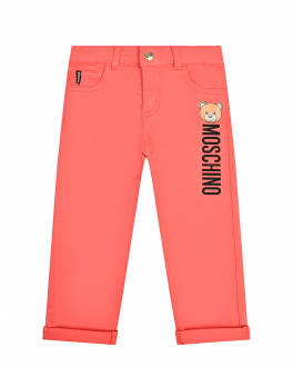 Розовые джинсы с логотипом Moschino Розовый, арт. MQP02M LRC03 50218 | Фото 1