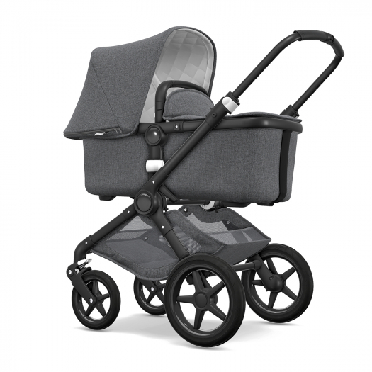 Коляска Bugaboo Fox 2 в1 Classic Complete Black/Grey Melange  | Фото 1