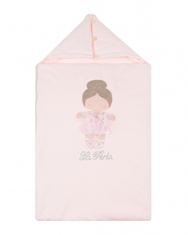 Розовый конверт с аппликацией &quot;балерина&quot; La Perla Розовый, арт. 73308 R0 ROSA BABY | Фото 1
