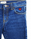 Яркие синие джинсы с сердечком GUCCI | Фото 3
