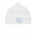 Белая шапка с голубой вставкой Aletta | Фото 1