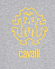 Серая толстовка-худи с лого Roberto Cavalli | Фото 3
