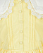 Желтое платье с белым воротником Self Portrait | Фото 3