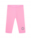 Розовые леггинсы с сердечком Sanetta Kidswear | Фото 1