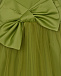 Зеленое платье с бантом  | Фото 3