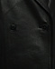 Двубортная кожаная куртка, черная Yves Salomon | Фото 3