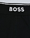 Трусы-боксеры с логотипом 2шт, черные BOSS | Фото 4