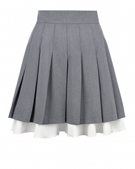 Серая плиссированная юбка Masterpeace Серый, арт. MP-CA-OCT22-13 | Фото 1