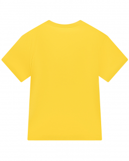 Желтая футболка с принтом &quot;Connected&quot; Dolce&Gabbana Желтый, арт. L4JTEY G7H3I A0177 | Фото 2