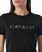 Черная футболка с леопардовым лого Roberto Cavalli | Фото 8
