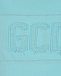 Голубая футболка с лого в тон GCDS | Фото 3