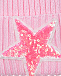 Розовая шапка со звездой из пайеток Regina | Фото 3