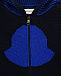 Темно-синяя кофта из шерсти с ушками на капюшоне Moncler | Фото 3