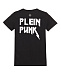 Черная футболка с принтом plein punk Philipp Plein | Фото 2