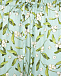 Шелковый комплект мятного цвета с растительным принтом Norveg | Фото 7