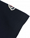 Темно-синяя футболка с белым логотипом Moncler | Фото 4