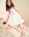 Платье с воротником и поясом, белое Dan Maralex | Фото 6