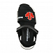 Черные сандалии с красным логотипом Dsquared2 | Фото 4