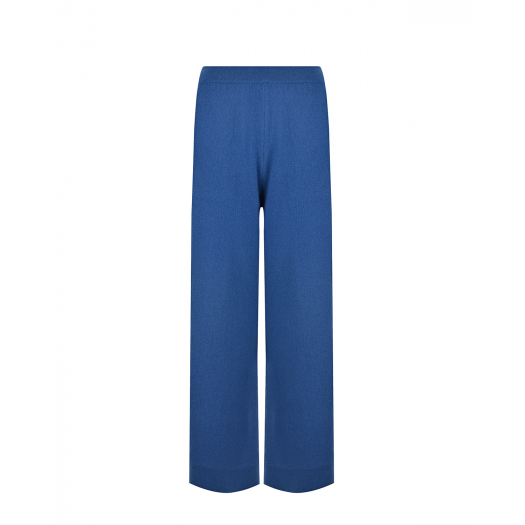 Синие брюки из шерсти и кашемира Allude | Фото 1