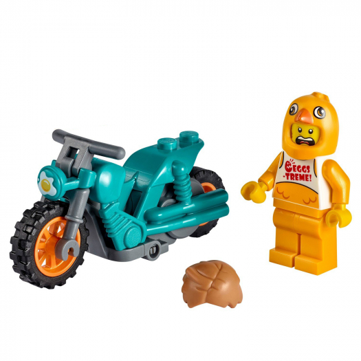 Конструктор CITY &quot;Трюковый мотоцикл с цыплёнком&quot; Lego | Фото 1