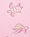 Розовая футболка с принтом &quot;морские черепахи&quot; Sanetta Kidswear | Фото 3