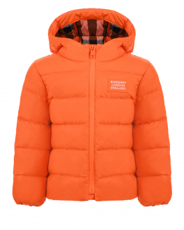 Оранжевая куртка с капюшоном Burberry Оранжевый, арт. 8048415 KB6-CORY:ABOYG A2032 | Фото 1