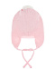 Розовая шапка с завязками Catya | Фото 2