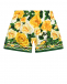 Шелковые шорты со сплошным принтом &quot;желтые розы&quot; Dolce&Gabbana | Фото 1