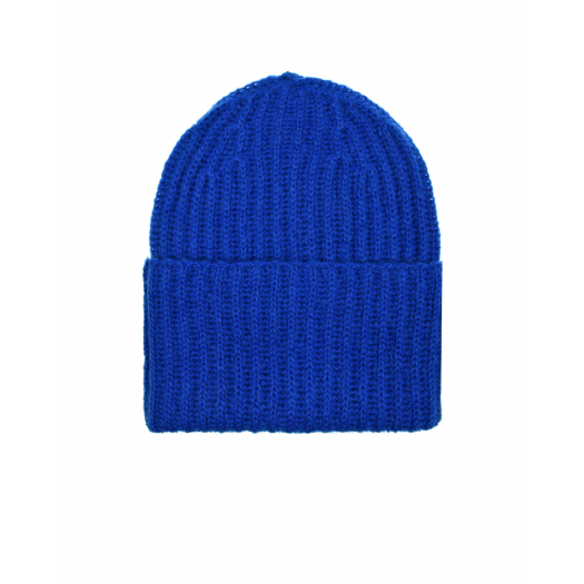 Синяя шапка с отворотом  | Фото 1