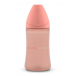 Розовая бутылка с круглой силиконовой соской 3 позиции &quot;BASICS&quot;, 270 мл (2 шт) Suavinex | Фото 1