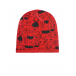Красная трикотажная шапка с принтом &quot;Монстры&quot; Catya | Фото 1