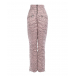 Розовые стеганые брюки со сплошным лого Naumi | Фото 1