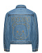 Джинсовая куртка с лого из заклепок Moschino | Фото 2
