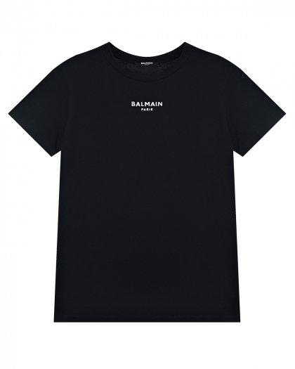 Черная футболка с логотипом Balmain | Фото 1
