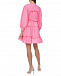 Розовое приталенное платье с рюшами MSGM | Фото 4