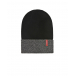 Черная шапка с серым отворотом Il Trenino | Фото 1