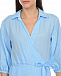 Голубое платье с рукавами 3/4 120% Lino | Фото 8