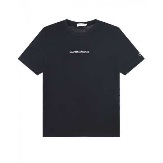 Черная футболка из хлопка-пике Calvin Klein | Фото 1