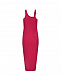 Трикотажное платье цвета фуксии Versace Jeans Couture | Фото 5