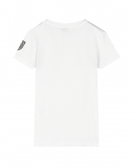 Белая футболка с контрастным лого Bikkembergs Мультиколор, арт. BK1545 002 WHITE | Фото 2