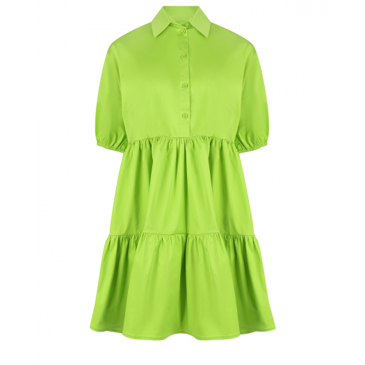 Зеленое платье с воланами Dan Maralex | Фото 1