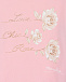 Розовая толстовка с принтом &quot;love chic rose&quot; Monnalisa | Фото 3