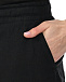 Льняные шорты с поясом на кулиске, черные 120% Lino | Фото 8