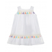 Белое платье с разноцветными кистями Aletta | Фото 1